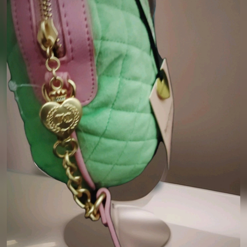 Juicy Couture Convertible Bag in Retro Green NWT - Picture 6 of 8